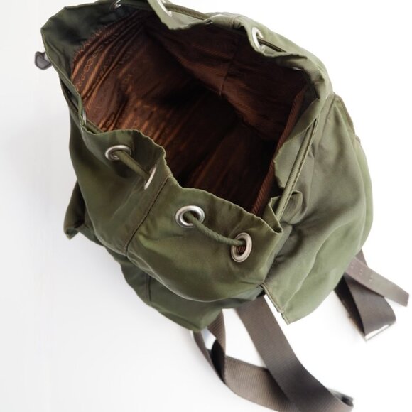 Authentic Preowned Prada Green Nylon Small Backpack - Picture 12 of 13